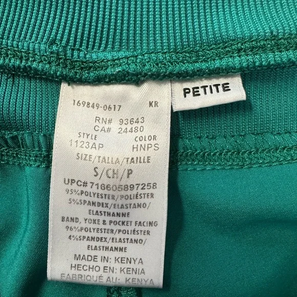 Teal Green Cargo Jogger Scrub Pants - Picture 3 of 10